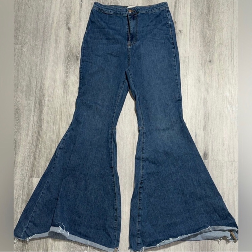 Free People Dark Blue Flare Jeans